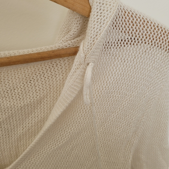 COPY - Mara Hoffman vintage y2k open knit lightweight hoodie - Picture 3 of 6